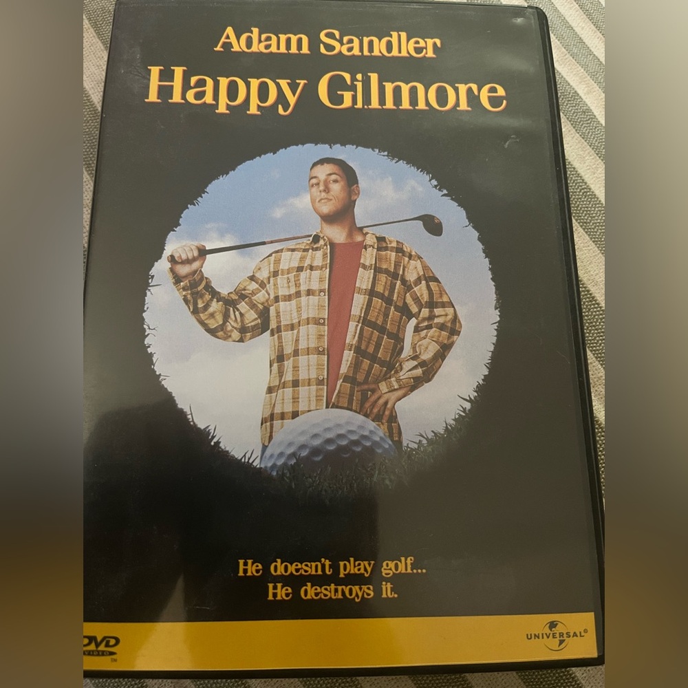 Universal Happy Gilmore DVD - Black and Yellow